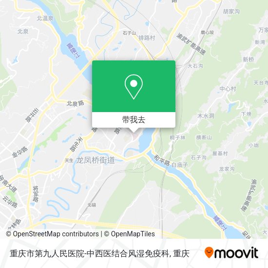 重庆市第九人民医院-中西医结合风湿免疫科地图