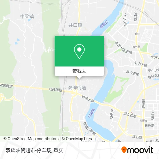 双碑农贸超市-停车场地图