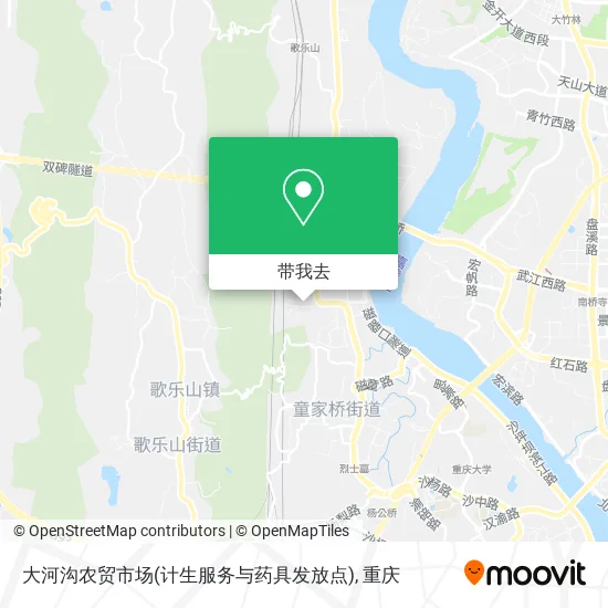 大河沟农贸市场(计生服务与药具发放点)地图