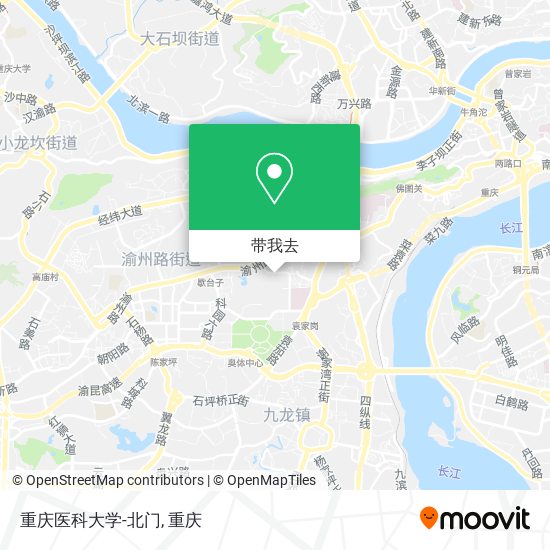 重庆医科大学-北门地图