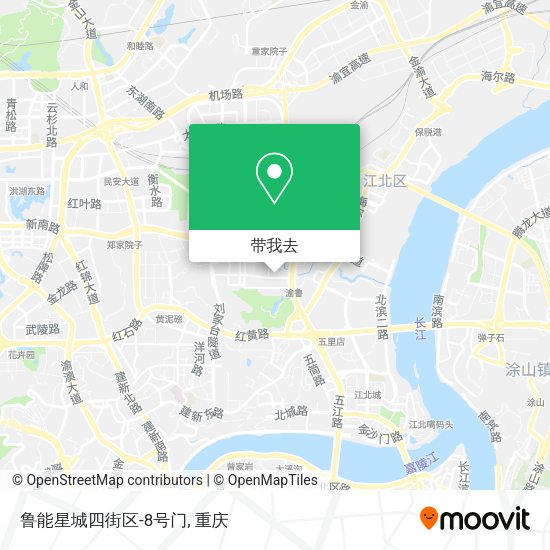鲁能星城四街区-8号门地图