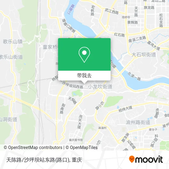 天陈路/沙坪坝站东路(路口)地图