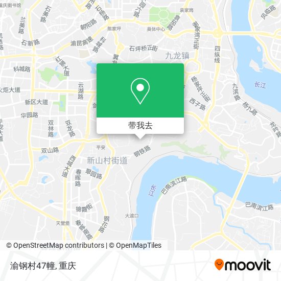 渝钢村47幢地图