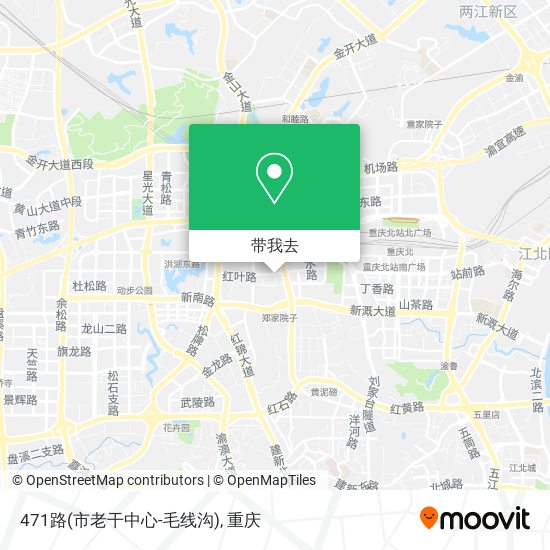 471路(市老干中心-毛线沟)地图