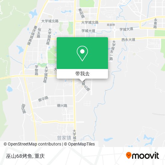 巫山68烤鱼地图