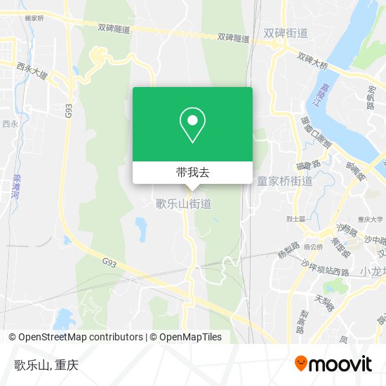 歌乐山地图