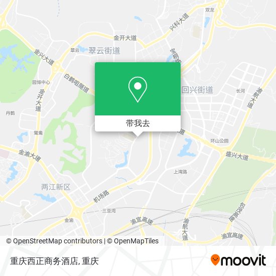 重庆西正商务酒店地图