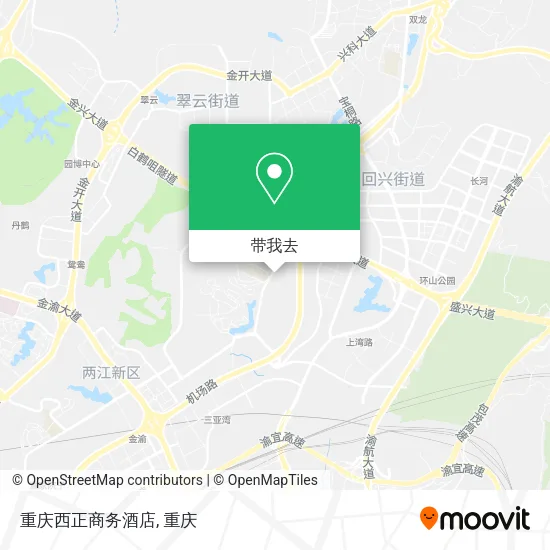 重庆西正商务酒店地图
