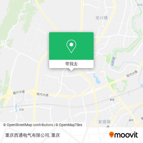 重庆西通电气有限公司地图