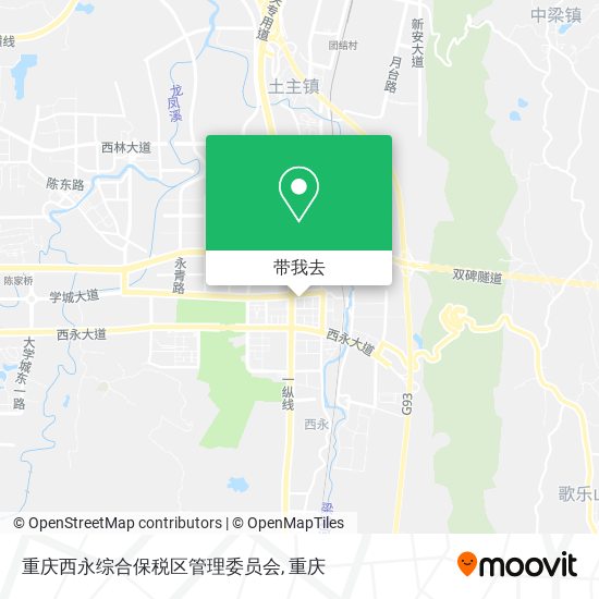 重庆西永综合保税区管理委员会地图