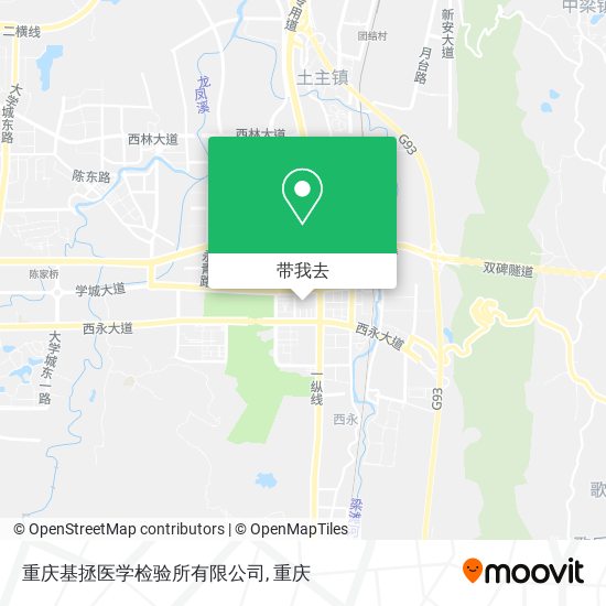 重庆基拯医学检验所有限公司地图