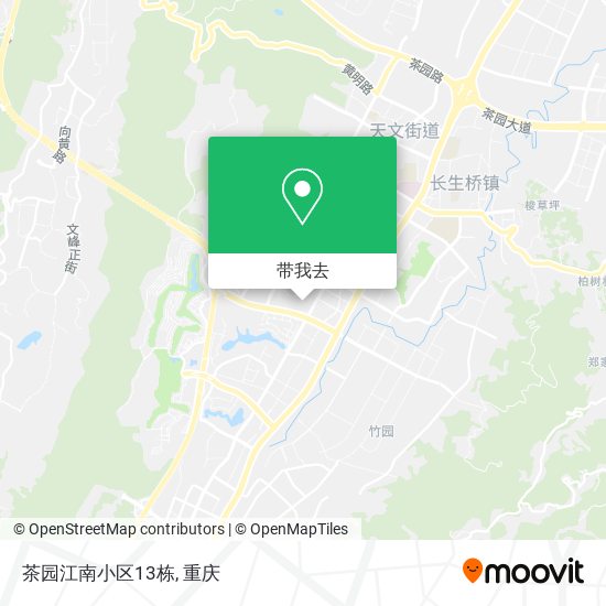 茶园江南小区13栋地图