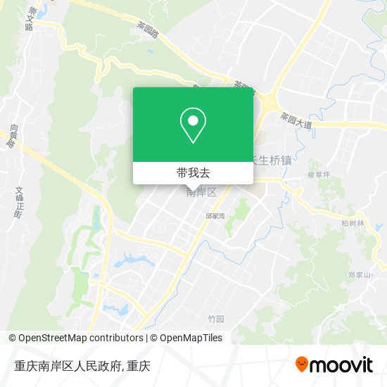 重庆南岸区人民政府地图