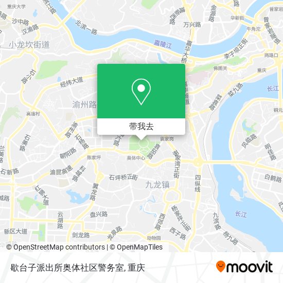 歇台子派出所奥体社区警务室地图