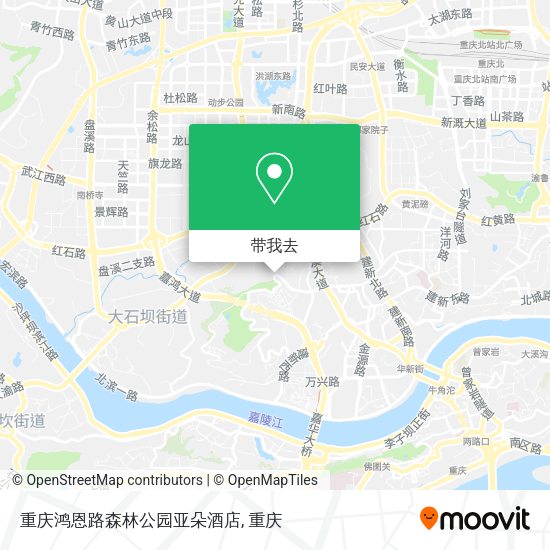 重庆鸿恩路森林公园亚朵酒店地图