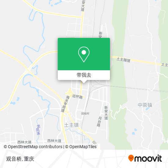 观音桥地图