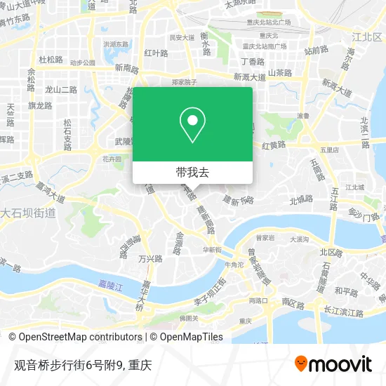 观音桥步行街6号附9地图