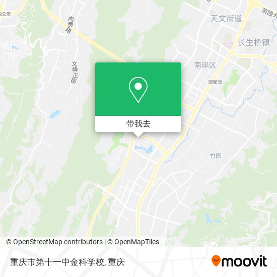 重庆市第十一中金科学校地图