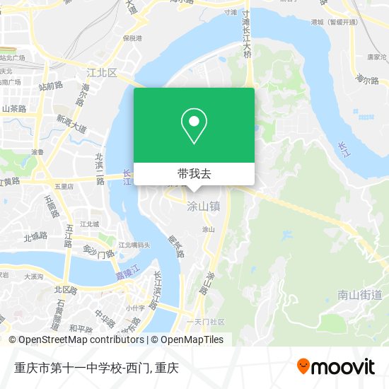 重庆市第十一中学校-西门地图