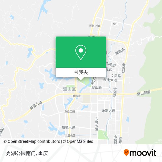 秀湖公园南门地图