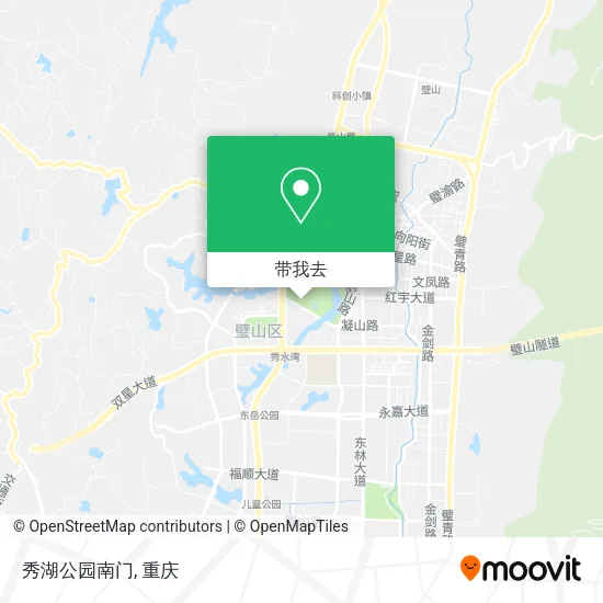 秀湖公园南门地图