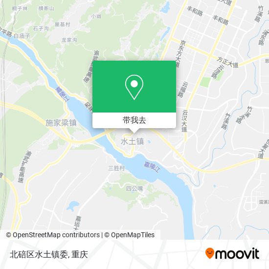 北碚区水土镇委地图