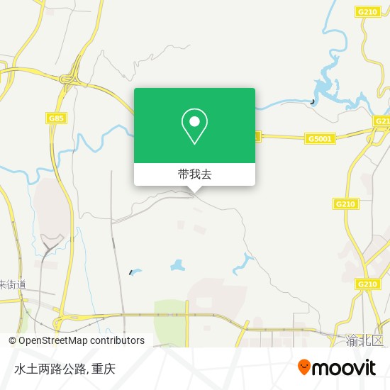 水土两路公路地图