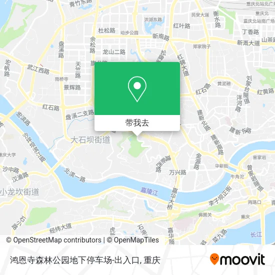 鸿恩寺森林公园地下停车场-出入口地图