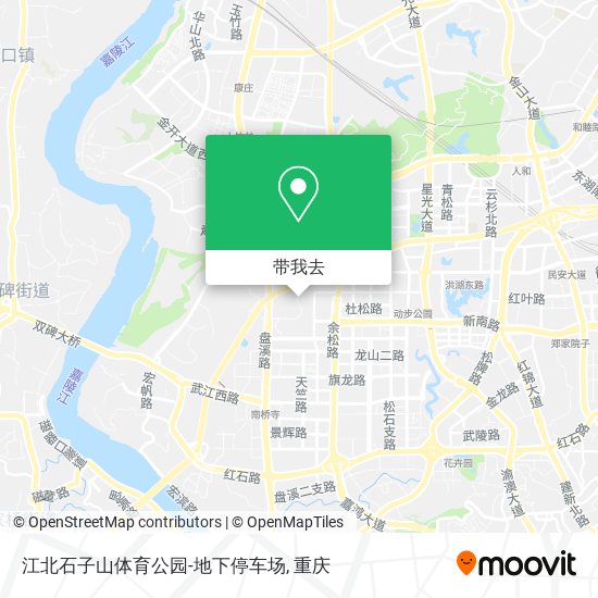 江北石子山体育公园-地下停车场地图
