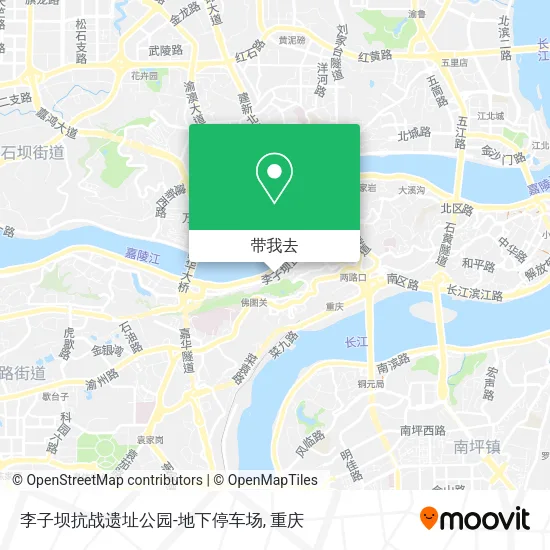 李子坝抗战遗址公园-地下停车场地图