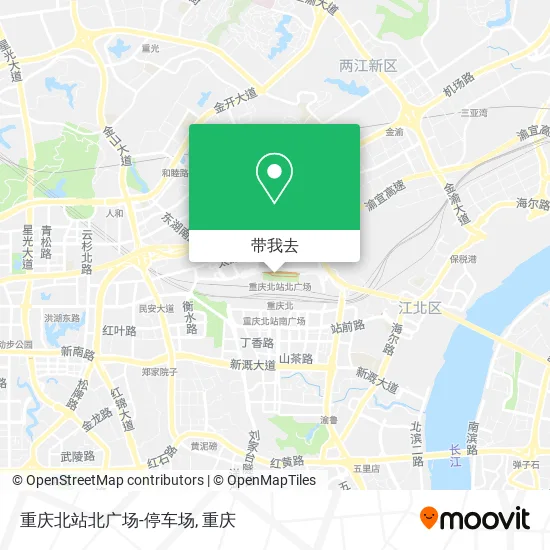 重庆北站北广场-停车场地图