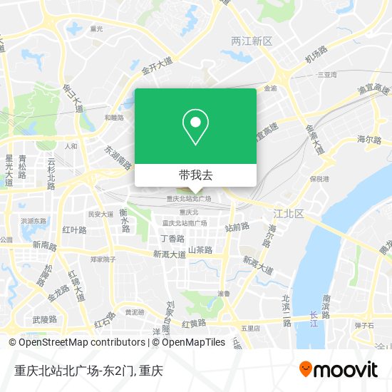重庆北站北广场-东2门地图