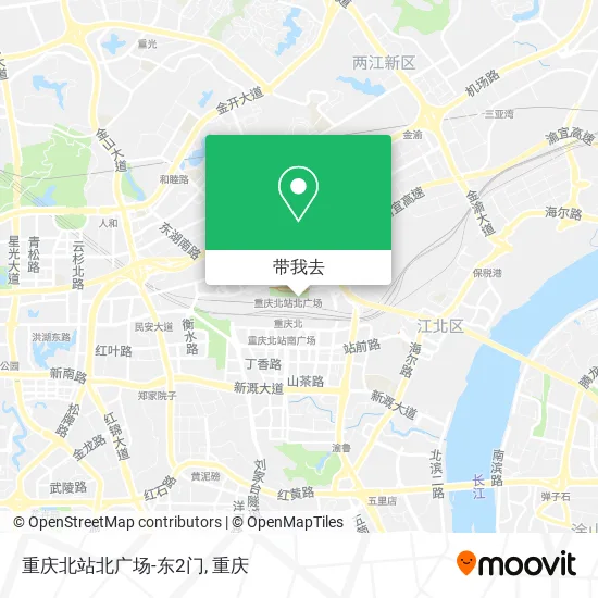 重庆北站北广场-东2门地图