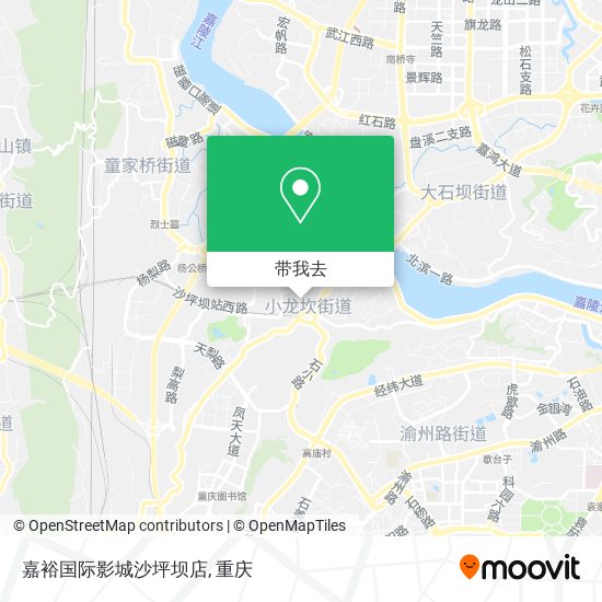 嘉裕国际影城沙坪坝店地图