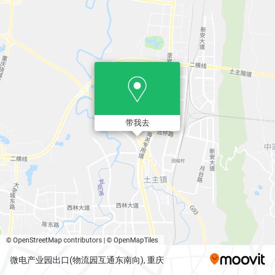 微电产业园出口(物流园互通东南向)地图