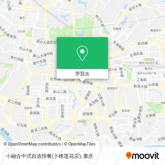 小融合中式自选快餐(卜峰莲花店)地图