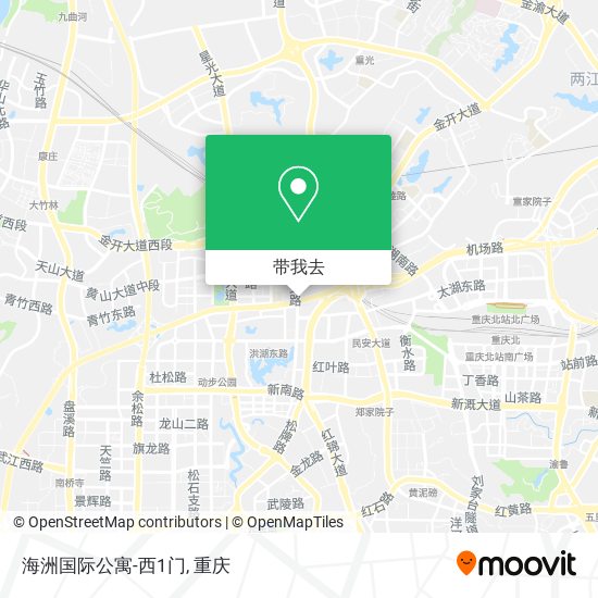 海洲国际公寓-西1门地图