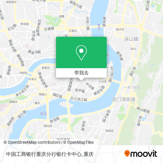 中国工商银行重庆分行银行卡中心地图