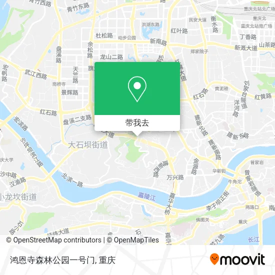 鸿恩寺森林公园一号门地图