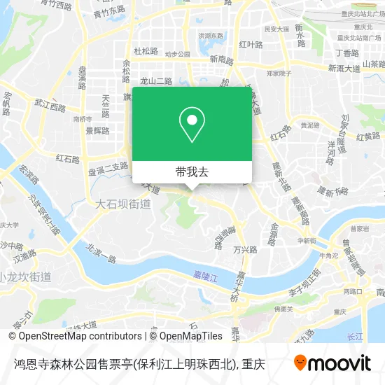 鸿恩寺森林公园售票亭(保利江上明珠西北)地图