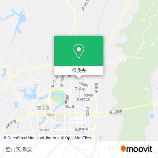璧山区地图