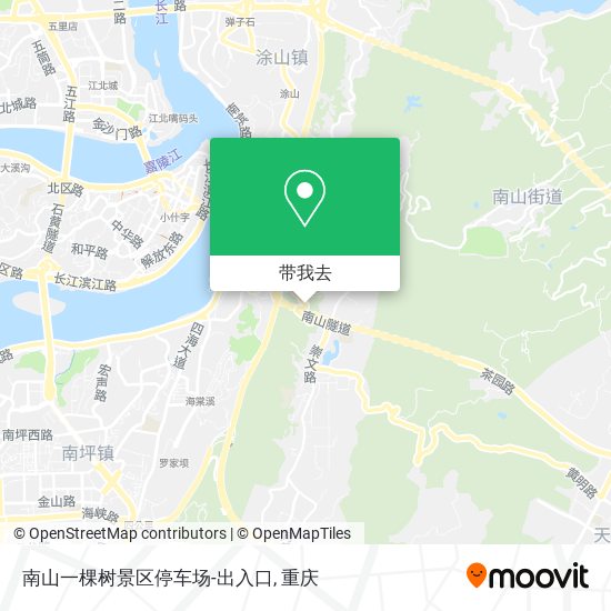 南山一棵树景区停车场-出入口地图