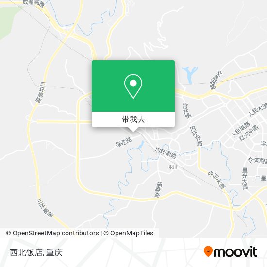 西北饭店地图