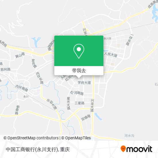 中国工商银行(永川支行)地图