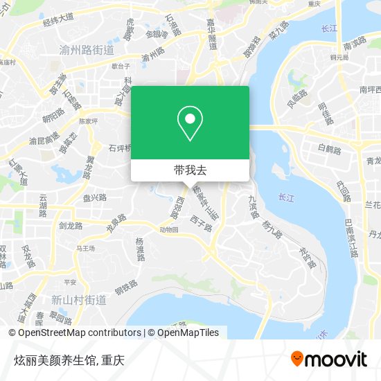 炫丽美颜养生馆地图