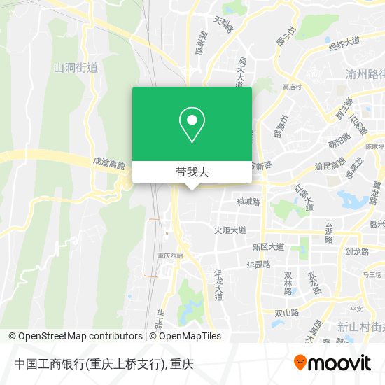 中国工商银行(重庆上桥支行)地图