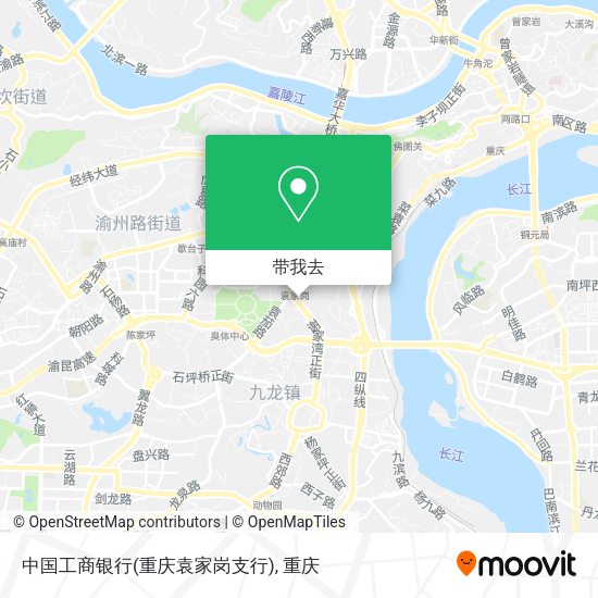 中国工商银行(重庆袁家岗支行)地图