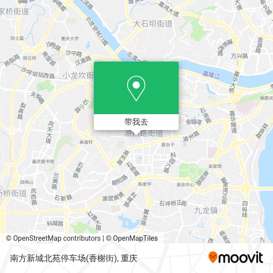 南方新城北苑停车场(香榭街)地图