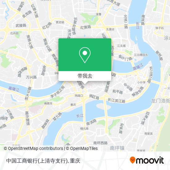 中国工商银行(上清寺支行)地图