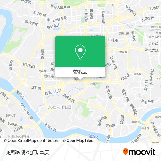 龙都医院-北门地图